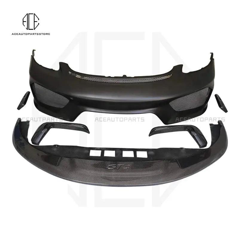 Car Body kit GT4 Style Front Bumper Rear lip Rear Spoiler Side Fenders For Porsche 718 Cayman Boxster GT4 Car Styling - Auto Part Pro Switzerland