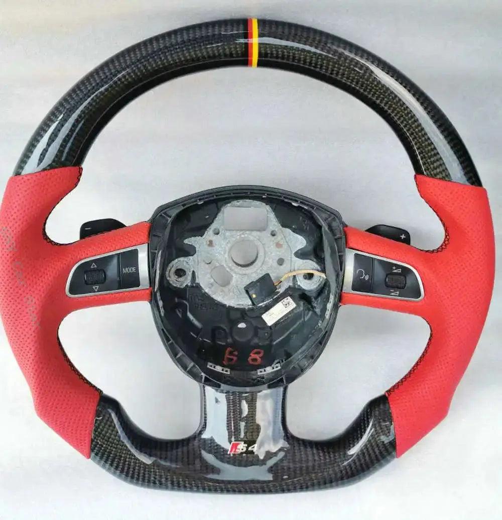 100% Real Carbon Fiber Car Steering Wheel For Audi A3 A4 A5 S3 S4 S5 S6 RS4 RS5 RS6 - Auto Part Pro Switzerland