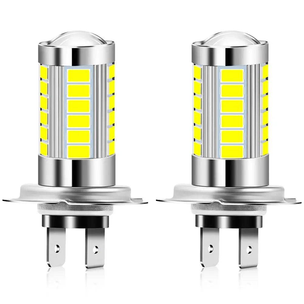 2pcs H7 100W 12V White Car Headlights for Audi A3 8L 8P A4 B6 B7 B8 A6 C5 C6 4F RS3 Q3 Q7 TT - Auto Part Pro Switzerland