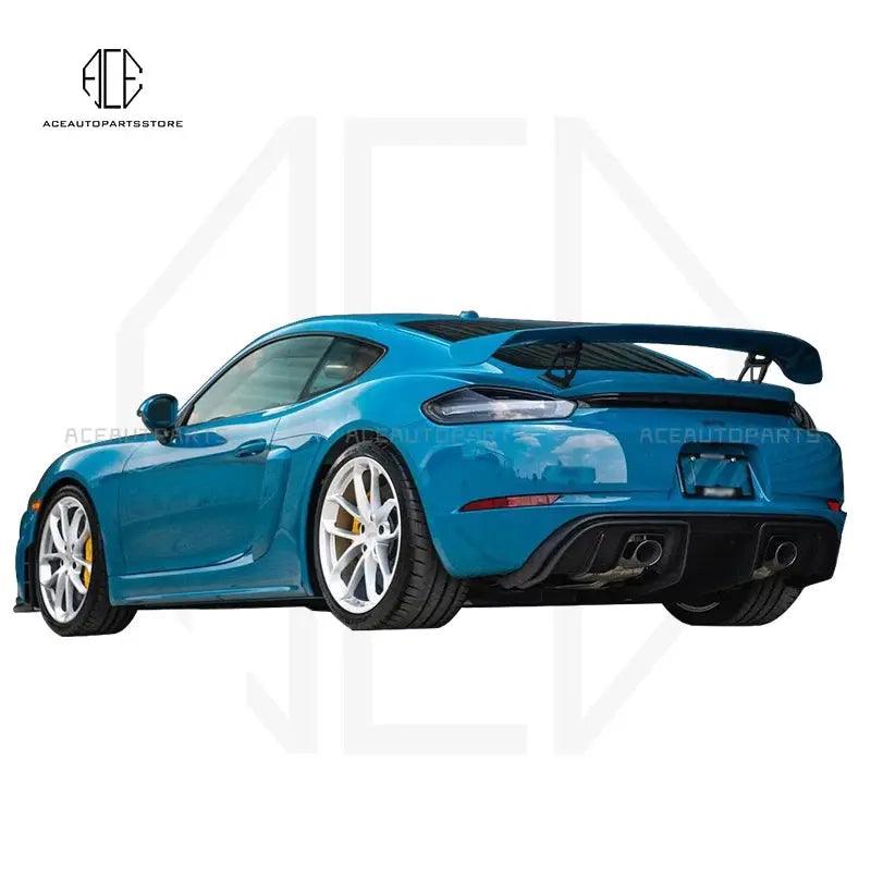 Car Body kit GT4 Style Front Bumper Rear lip Rear Spoiler Side Fenders For Porsche 718 Cayman Boxster GT4 Car Styling - Auto Part Pro Switzerland