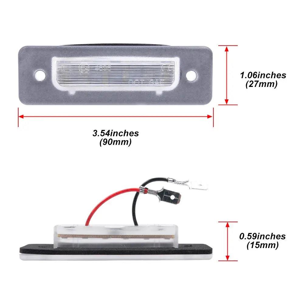 2pcs Canbus Led License Number Plate Light for BMW E30 1981-1994 E12 E28 E24 E23 M1 E26 Z1 Roadster Car Tail Light Accessories - Auto Part Pro Switzerland