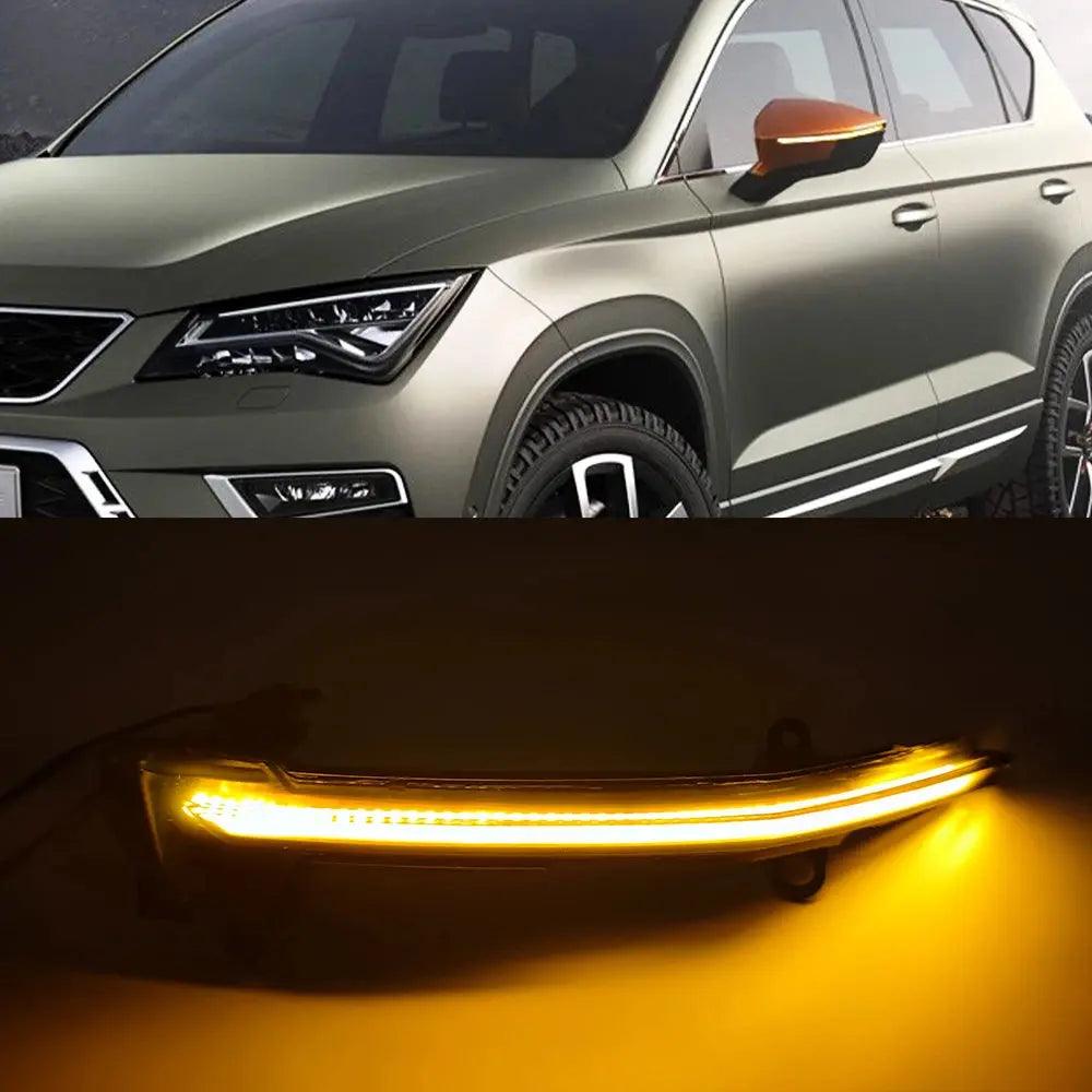 1 Set Dynamic LED Turn Signal Blinker for Seat Ateca 5D 2016 2017 2018 2019 2020 2021 FR car Side Mirror Indicator light Tarraco - Auto Part Pro Switzerland