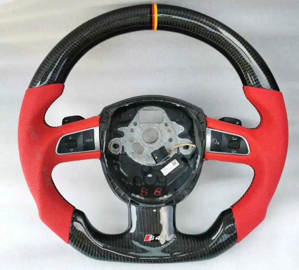 100% Real Carbon Fiber Car Steering Wheel For Audi A3 A4 A5 S3 S4 S5 S6 RS4 RS5 RS6 - Auto Part Pro Switzerland