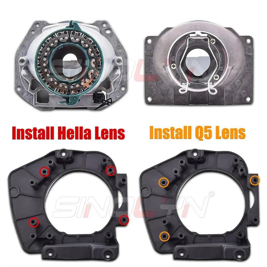 Sinolyn Upgrade Kit For VW Polo 6C 2014 Halogen Headlights U Led DRL D2S D2H Bi Xenon Projector Lenses Turn Signal For Hella 3R - Auto Part Pro Switzerland
