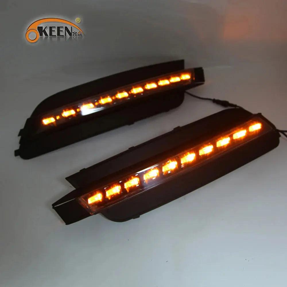 OKEEN 2pcs Car LED Daytime Running Lights For Audi Q7 2006 2007 2008 2009 White Day Light - Auto Part Pro Switzerland
