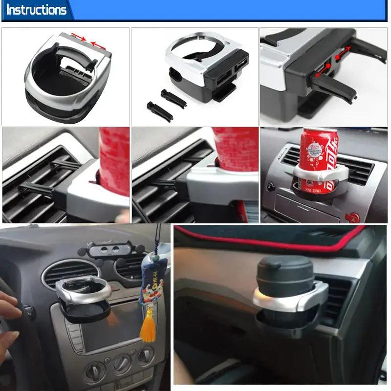 Vehicle mounted water Drink holder multifunctional car air conditioner air outlet - Auto Part Pro Switzerland