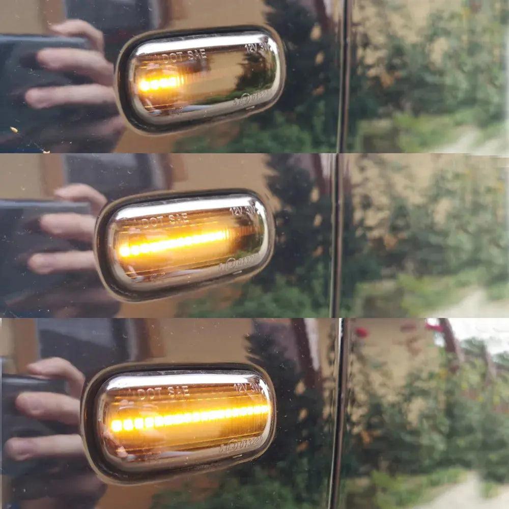Front Amber LED Dynamic Side Marker Light For Audi A2 A3 A4 B5 A6 4B C5 A8 4D TT Smoked Sequential Side Marker Turn Signal Light - Auto Part Pro Switzerland