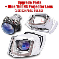 With Blue H4 Lens