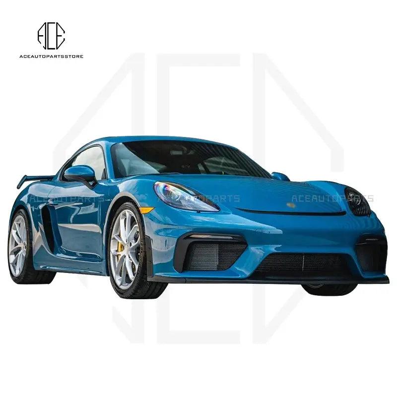 Car Body kit GT4 Style Front Bumper Rear lip Rear Spoiler Side Fenders For Porsche 718 Cayman Boxster GT4 Car Styling - Auto Part Pro Switzerland