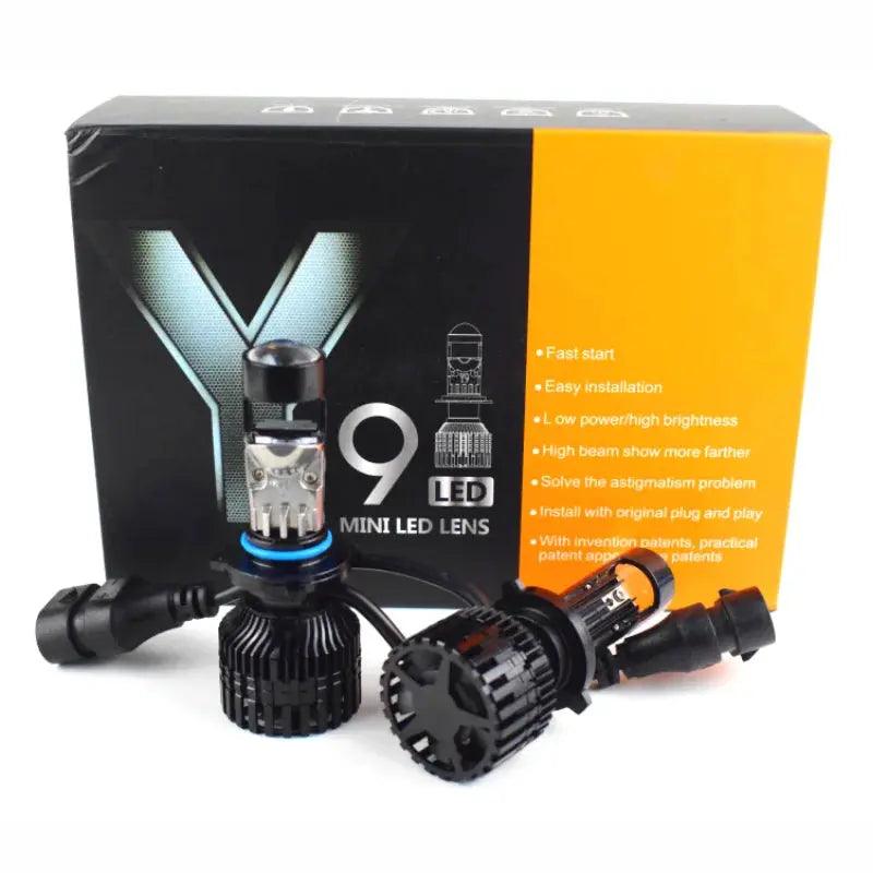 2Pcs Mini H7 9005 9006 H11 Led Bulb Projector Lens Automobiles Headlight Lamp 90W/Pair 20000Lm HB3 HB4 H8 H9 LED 12V RHD LHD - Auto Part Pro Switzerland