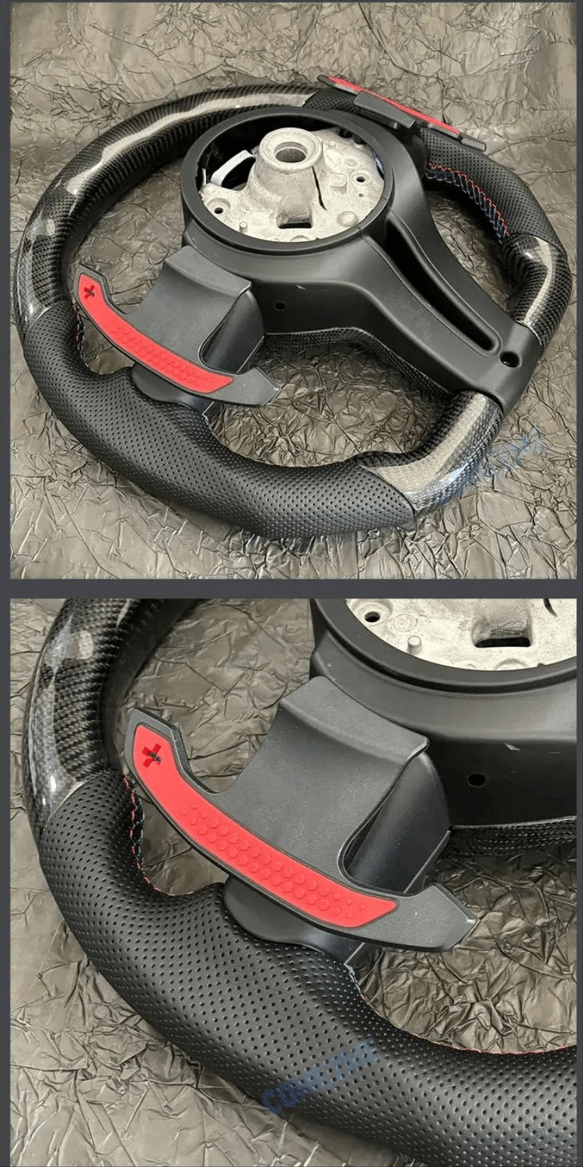 COME2ME Car Steering Wheel Carbon Fiber LED Style M Sports For BMW F30 F10 F11 F31 F20 F21 F22 F15 F16 F35 F36 F32 F80 M3 M6 - Auto Part Pro Switzerland