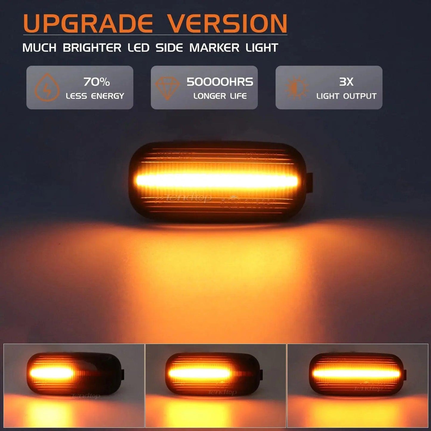 LED Turn Signal Repeater Sequential Light Flashing Side Marker Lamp For 2000-2011 Audi A3 S3 8P A4 S4 RS4 B6 B7 B8 A6 S6 RS6 C5 - Auto Part Pro Switzerland