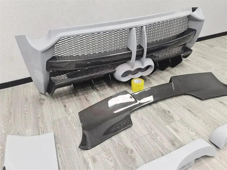 BodyKit For Ferrari 458 Italia update to Misha Style Fiberglass or semi-carbon fiber bumper side skirt spoiler hood - Auto Part Pro Switzerland
