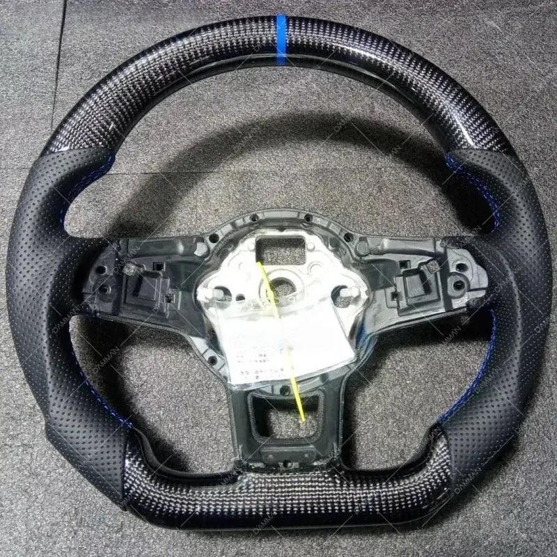 Real Carbon Fiber Steering Wheel For Volkswagen VW Golf MK7/7.5 6C GTI GTD R Polo 2013-2020 Perforated leather Car Modification - Auto Part Pro Switzerland