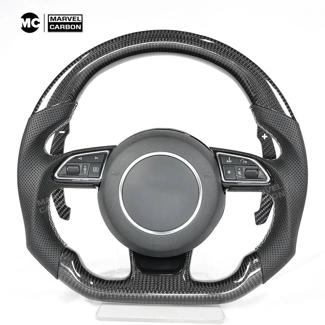 Compatible Audi A Series: 1 ,2 ,3 ,4 ,5 ,8 Series: Q2-8 s1-5 Steering Wheel Shift Paddle Magnetic Carbon Fiber Paddle Shifter - Auto Part Pro Switzerland