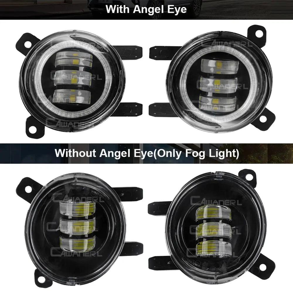2 X Car Angel Eye LED Fog Light Daytime Running Lamp DRL For BMW F30 F34 F31 316i 320i 316d 325d 330d 318d 320d 335d 328i 335i - Auto Part Pro Switzerland