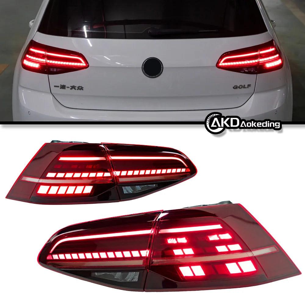 AKD Car Styling Tail Lamp for VW Golf 7 LED Tail Light 2013-2019 Golf 7.5 MK7 Rear Stop DRL Animation Brake Auto Accessories - Auto Part Pro Switzerland