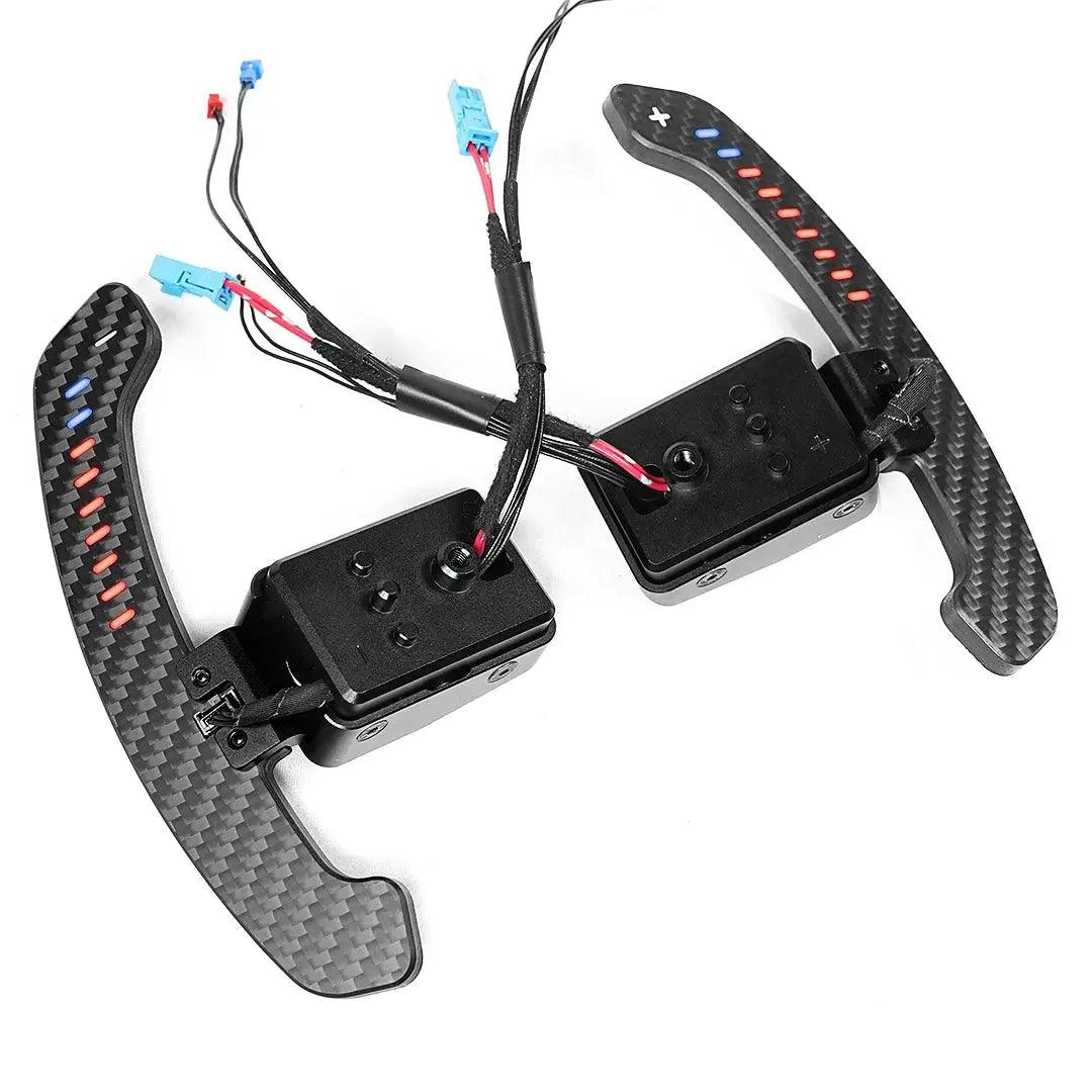TDD LED Carbon Magnetic Carbon Paddle Shifters For BMW F20 F30 F32 F34 F36 F80 - Auto Part Pro Switzerland