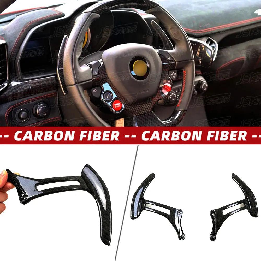 JSKRACING Dry Carbon Fiber Shift Paddles For Ferrari 458 Italia And Spider And Speciale 2011-2016 - Auto Part Pro Switzerland