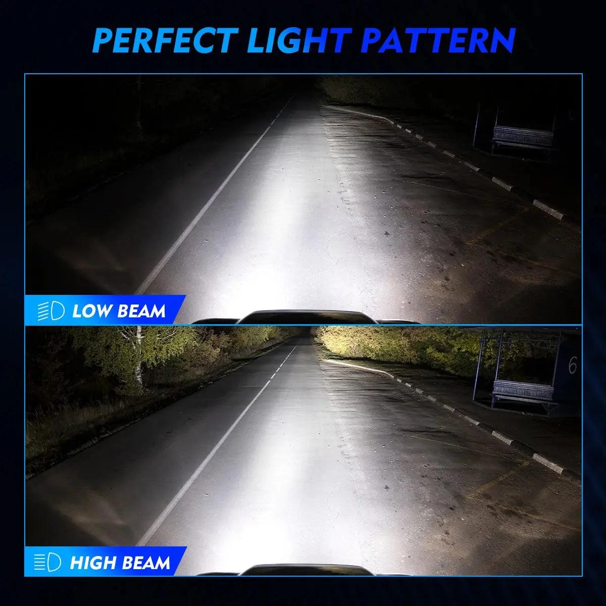 H7 Led Car Lamps H4 H11 H8 H9 9005 HB3 9006 HB4 H1 H3 Car Headlight Bulbs 60W 13000LM 6500K Plug and Play LED Headlight - Auto Part Pro Switzerland