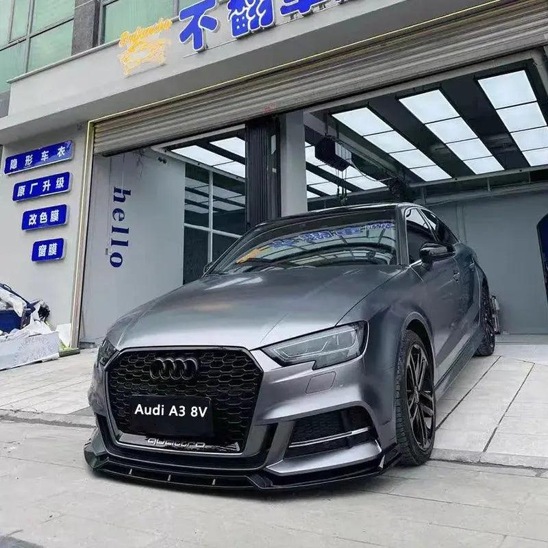 Audi A3 8V S3 2017-2020 Front Bumper Lip Spoiler Splitter - Auto Part Pro Switzerland