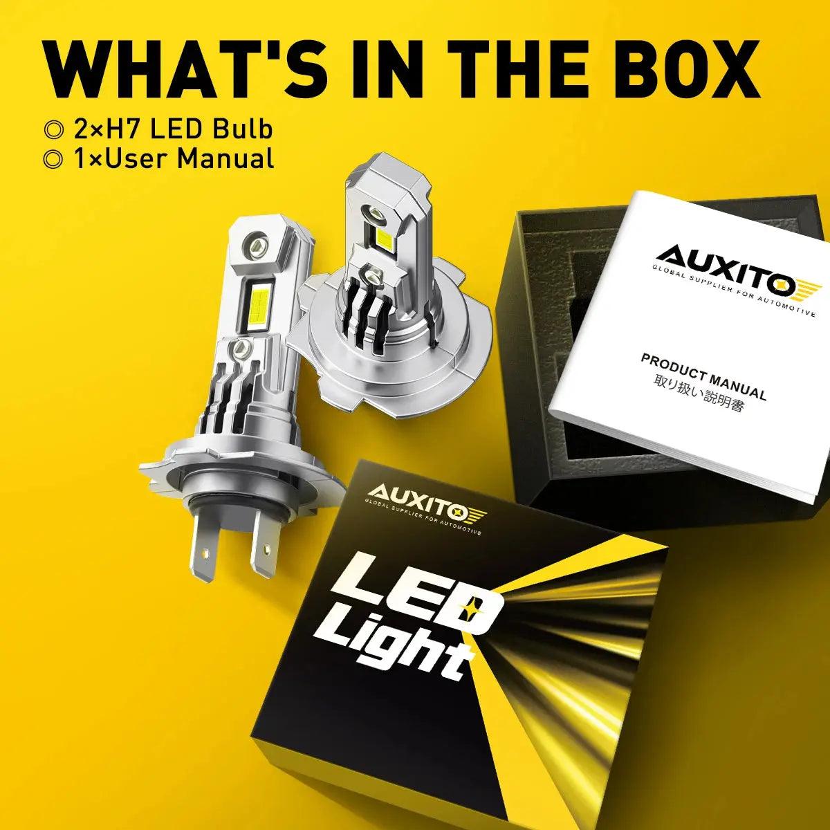 AUXITO 20000LM H7 LED Head Lamp H7 LED Headlight Bulb Canbus Error Free for VW mk4 Polo Passat b6 b7 Golf 5 6 7 Honda crv civic - Auto Part Pro Switzerland