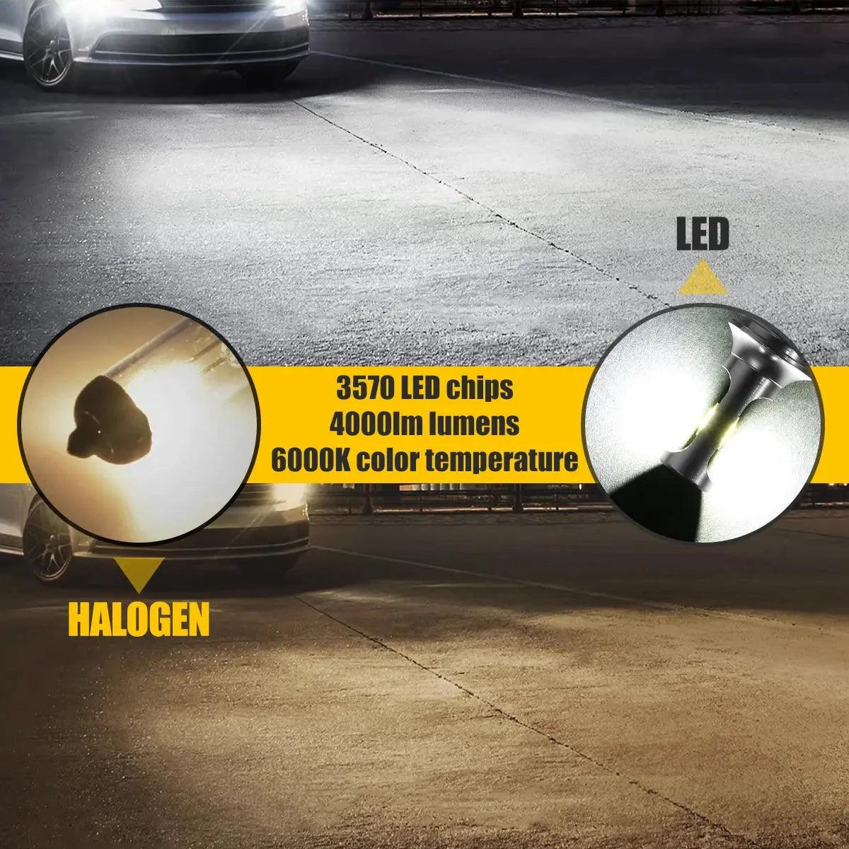 2pcs H7 LED Headlight Bulbs 360 Degree Beam Angle Car LED Fog Light Bulb 6000K Super Bright Car Headlight Bulbs Lampada DC12-24V - Auto Part Pro Switzerland