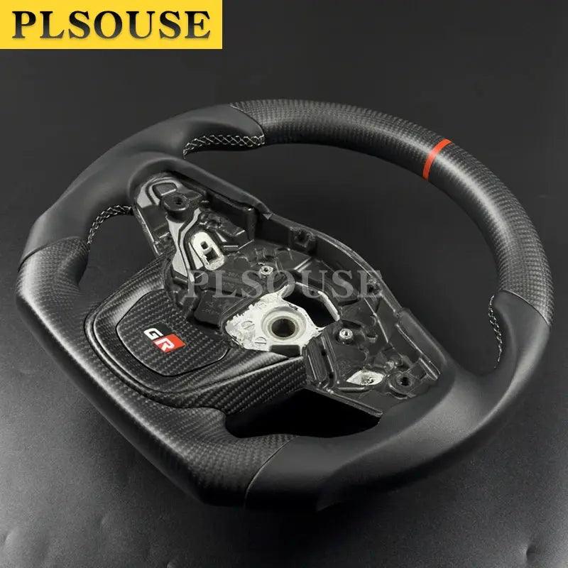 Real Matte Carbon Fiber Steering Wheel For Toyota Supra MKV A90 A91 2019 2020 2021 2022 2023 2024 High Quality Customizable - Auto Part Pro Switzerland