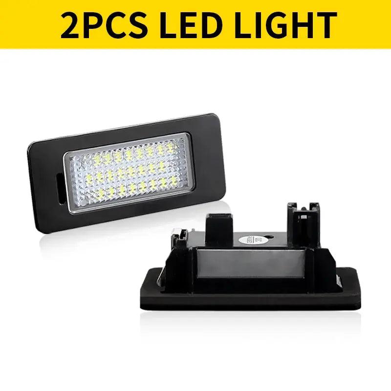 2Pcs LED License Number Plate Light Lamp For VW Golf Mk6 Mk7 Plus Jetta MK6 Passat B6 B7 Polo Touareg Mk2 Tiguan Touran Sharan - Auto Part Pro Switzerland