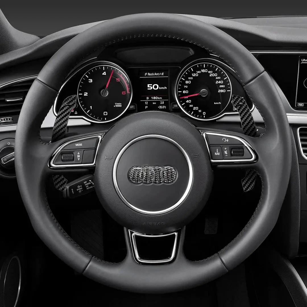 Compatible Audi A Series: 1 ,2 ,3 ,4 ,5 ,8 Series: Q2-8 s1-5 Steering Wheel Shift Paddle Magnetic Carbon Fiber Paddle Shifter - Auto Part Pro Switzerland