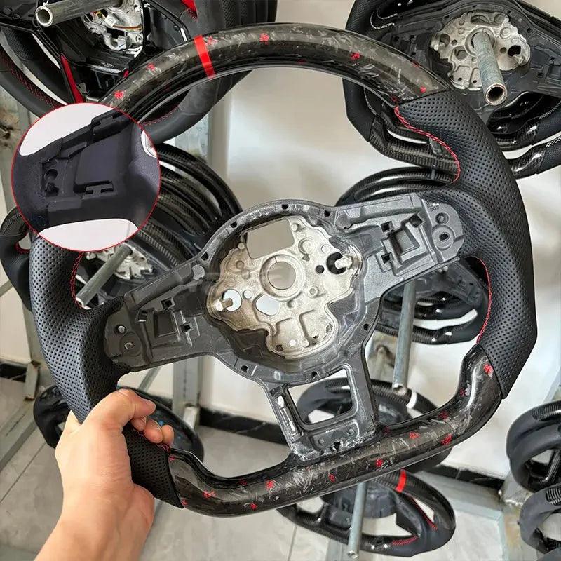 Forge Steering Wheel Fit for VW Mk5 MK6 MK7 MK7.5 GTI R Polo 2013-2020 Carbon Fiber Wheel - Auto Part Pro Switzerland
