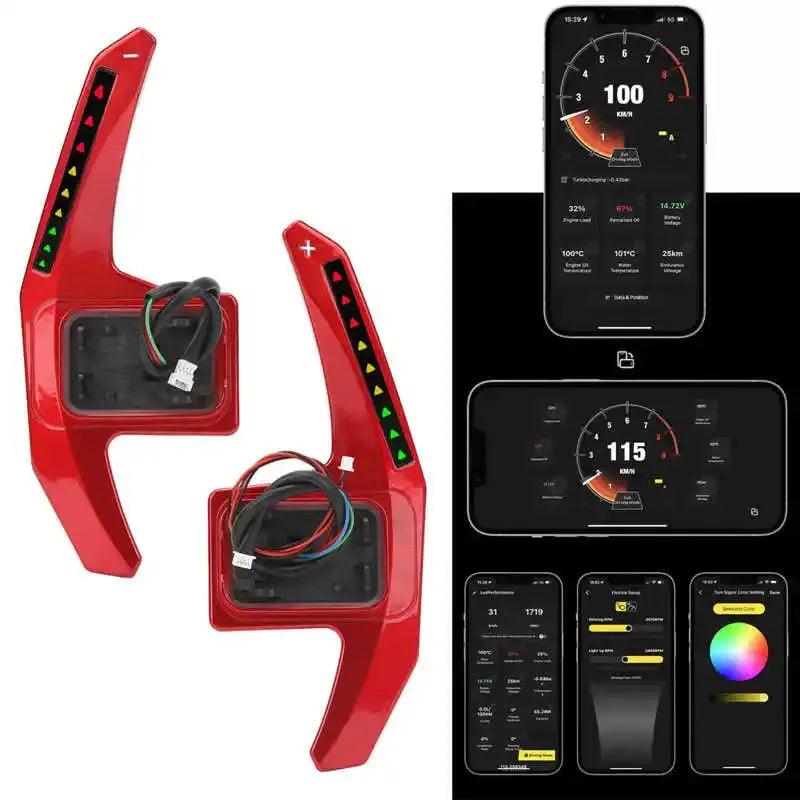 LED Steering Wheel Paddle Shifter Extension APP Controller Replacement For BMW F G Series M Sport M2 M3 M4 M5 M6 X5M X6M - Auto Part Pro Switzerland