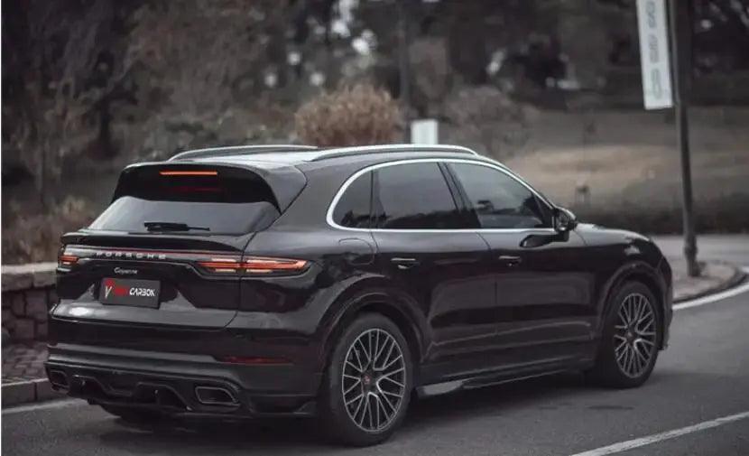 Real Carbon Fiber Body Kit For Porsche Cayenne Coupe 2018-2023 Front Bumper Lip Rear Trunk Diffuser Side Skirt Spoiler - Auto Part Pro Switzerland
