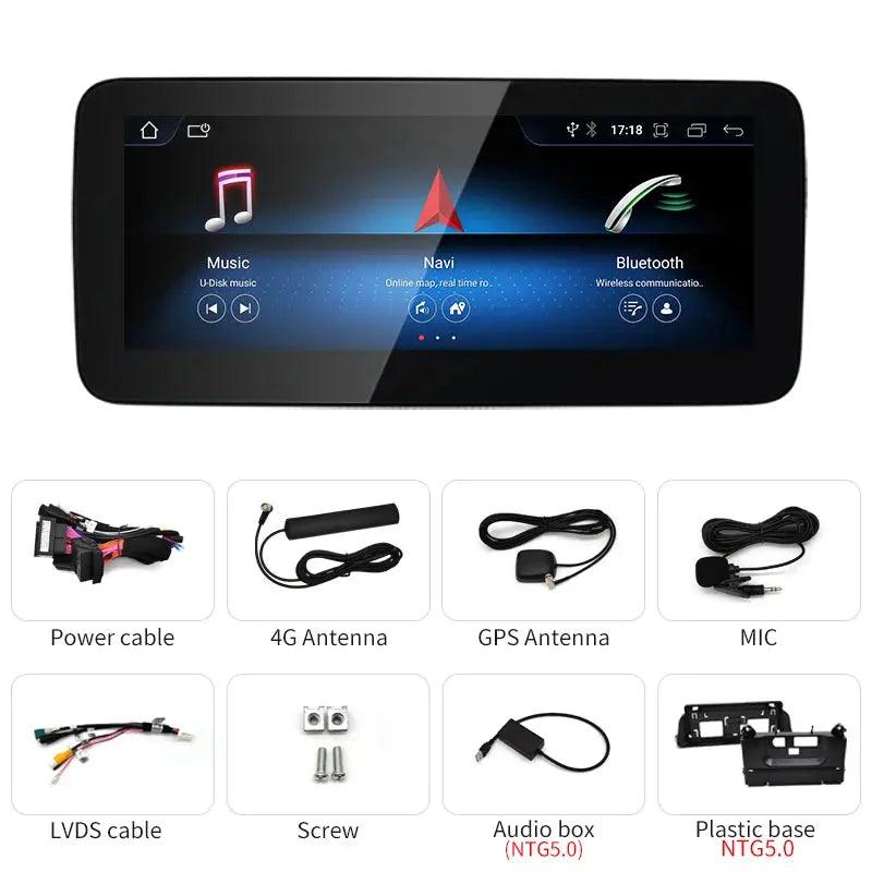 2024 New Car Multimedia Wireless Android AUTO CarPlay 10.25 12.3inch Screen For Mercedes Benz C Class W205 S205 Video Players - Auto Part Pro Switzerland