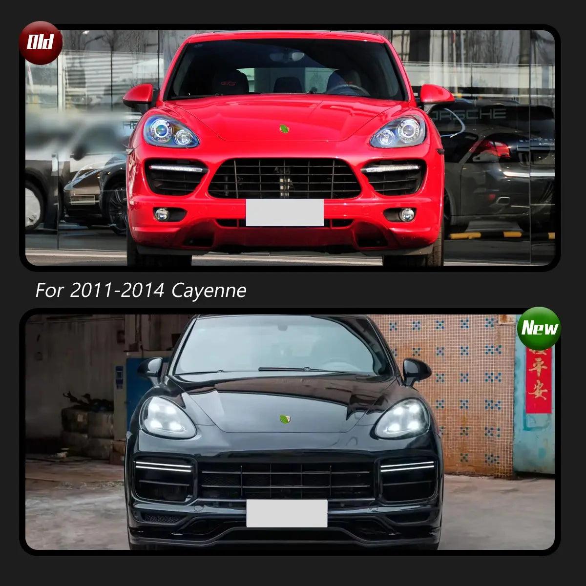 Car Lights For Porsche Cayenne 958 Headlight 958.1 LED Matrix Head Lamps Upgrade 2023 Style Plug Play - Auto Part Pro Switzerland