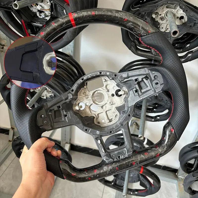 Forge Steering Wheel Fit for VW Mk5 MK6 MK7 MK7.5 GTI R Polo 2013-2020 Carbon Fiber Wheel - Auto Part Pro Switzerland