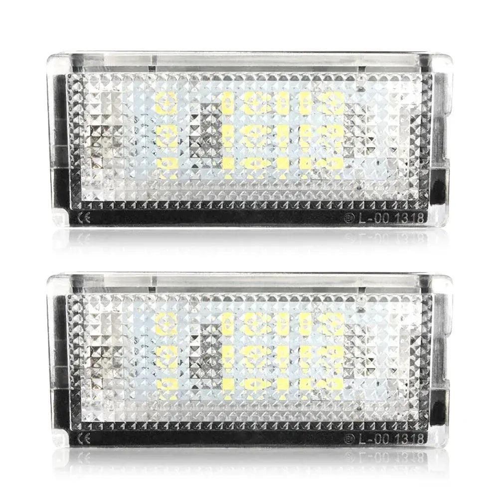 2Pcs 6500K 3528 SMD LED License Number Plate Lights White Canbus Error Free for BMW 3-series E46 1998-2005 3 4 5 Doors 12V - Auto Part Pro Switzerland