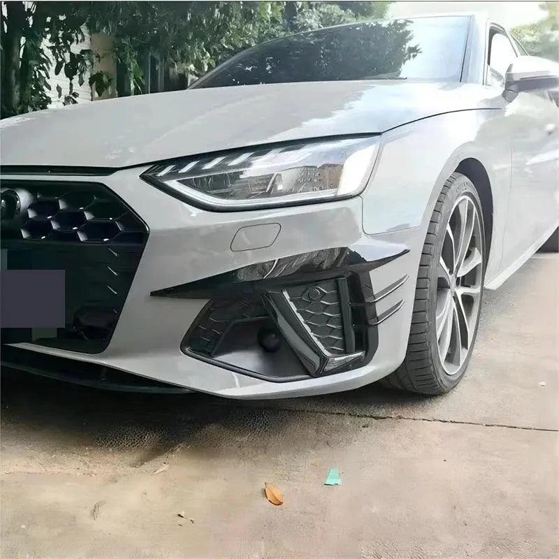 Audi A4 S4 B9.5 Sedan Avant 2019-2024 Car Headlight Fog Light Eyelids Eyebrows Glossy Black Lids Spoiler Bodykit Tuning - Auto Part Pro Switzerland