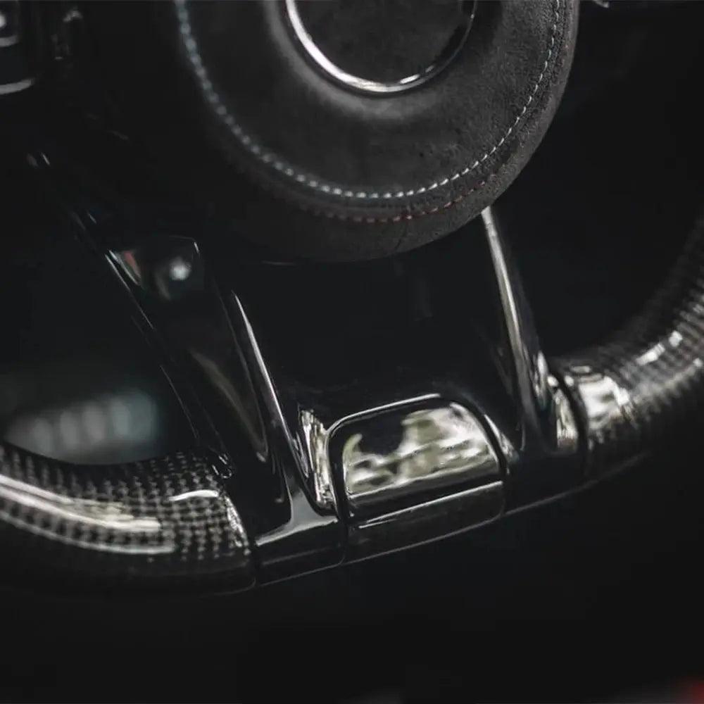LED Steering Wheel Carbon Fiber Fit For Benz Mercedes AMG C63 E63 A C E CL GL W205 W204 W213 W212 2012-2021 Customized - Auto Part Pro Switzerland