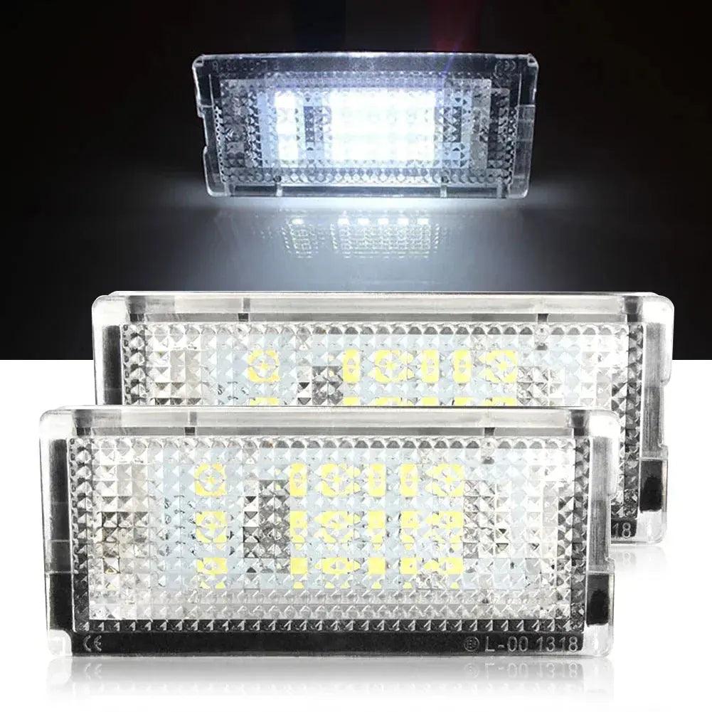 2Pcs 6500K 3528 SMD LED License Number Plate Lights White Canbus Error Free for BMW 3-series E46 1998-2005 3 4 5 Doors 12V - Auto Part Pro Switzerland