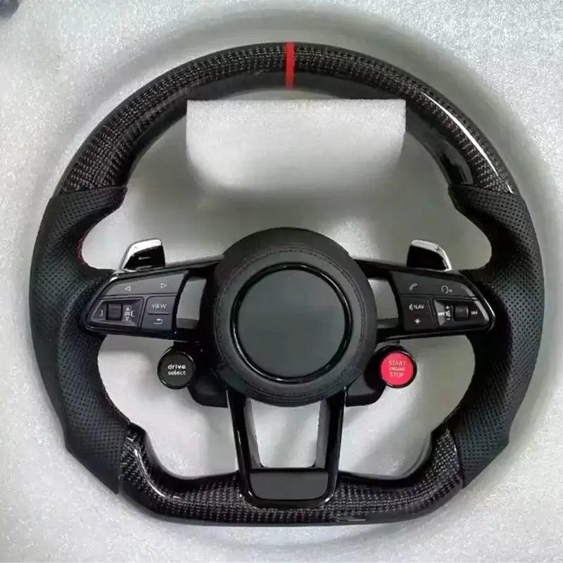 With Heat For Audi A4L A5 A6L Q5L A8Lq3A7Q2L Q7 Modified S4 S5 S6 S7 Carbon Fiber Steering Wheel Bottom Steering Wheel Assembly - Auto Part Pro Switzerland