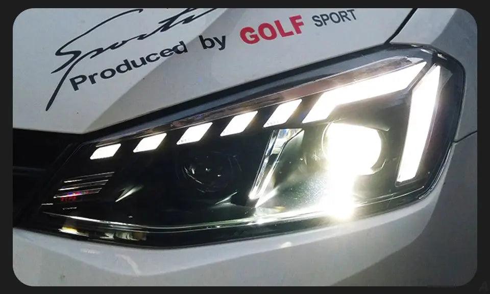 Car Lights for VW Golf 7 LED Headlight Projector Audi-Design Animation DRL Head Lamp Dynamic Signal Automotive Accessories - Auto Part Pro Switzerland