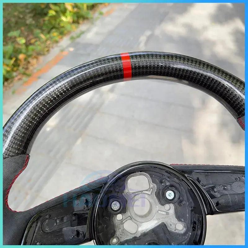 Carbon Fiber Steering Wheel, Suitable For Audi A3 A4 B9 RS3 S3 RS4 S4 A5 S5 Alcantara Material Production,Car Accessories - Auto Part Pro Switzerland