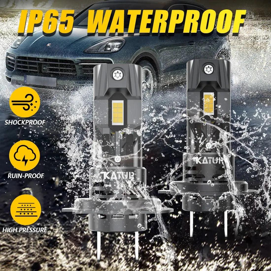 2Pcs High Power Turbo H7 LED Lamp 100W 20000LM Car Headlight Bulbs For Volkswagen VW Golf 5 Passat B6 Polo Kia Ceed Rio Audi A3 - Auto Part Pro Switzerland