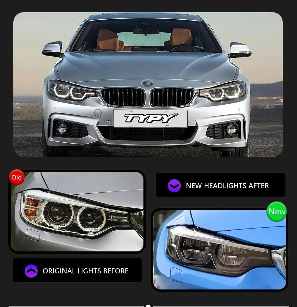 Car Headlights For BMW 4 Series M4 F32 Headlights F80 2013-2019 Upgraded LED Headlamps Dynamic Turn Signal Lamp DRL Car Assembly - Auto Part Pro Switzerland