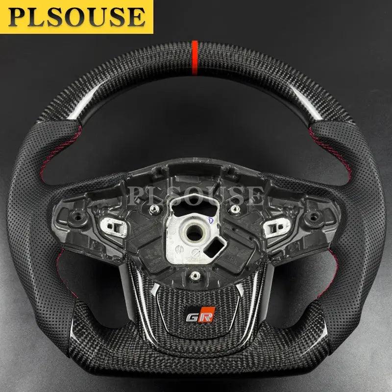 Real Matte Carbon Fiber Steering Wheel For Toyota Supra MKV A90 A91 2019 2020 2021 2022 2023 2024 High Quality Customizable - Auto Part Pro Switzerland