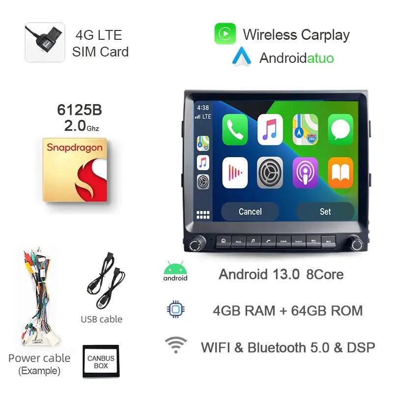 8.4" Android 13 Car Radio for Porsche Cayenne 2010 2011-2017 Navigation Stereo 8+256G Bluetooth Wifi RDS GPS Multimedia Player - Auto Part Pro Switzerland