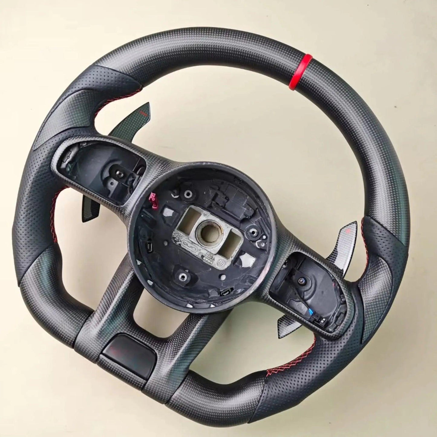 LED Steering Wheel Carbon Fiber Fit For Benz Mercedes AMG C63 E63 A C E CL GL W205 W204 W213 W212 2012-2021 Customized - Auto Part Pro Switzerland