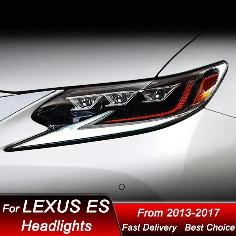 Car Headlights For Lexus ES ES350 ES200 13-17 full LED new style Headlamp Assembly Upgrade Projector Lens Accessories Kit - Auto Part Pro Switzerland