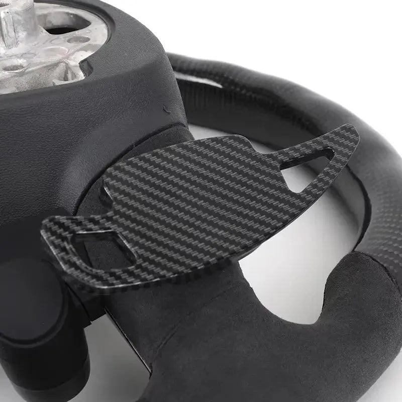 Car Start Button S-Line Half Alcantara Carbon Fiber Paddle LED Steering Wheel for TT R8 A4 A5 B8 B9 S4 RS6 A6 C7 RS Q5 Q6 - Auto Part Pro Switzerland